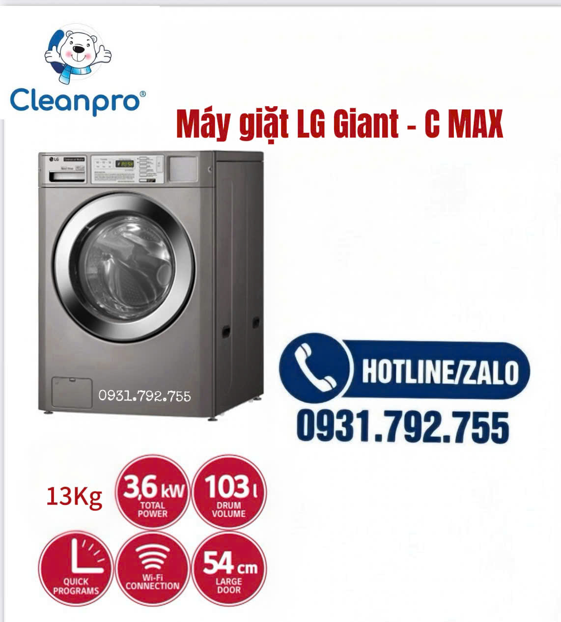  Máy giặt LG Giant - C Max - 13kg